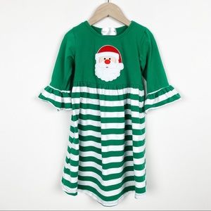 Born to be Sassy Striped Size 6 Christmas Santa Claus Dress